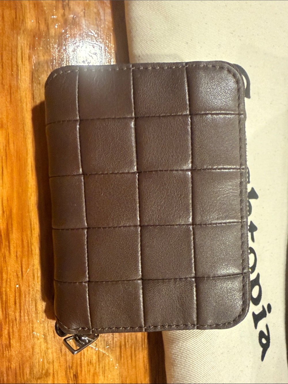 Coach Quilted Leather Shoulder Bag in Dark Brown with Coin Pouch - Picture 12 of 14